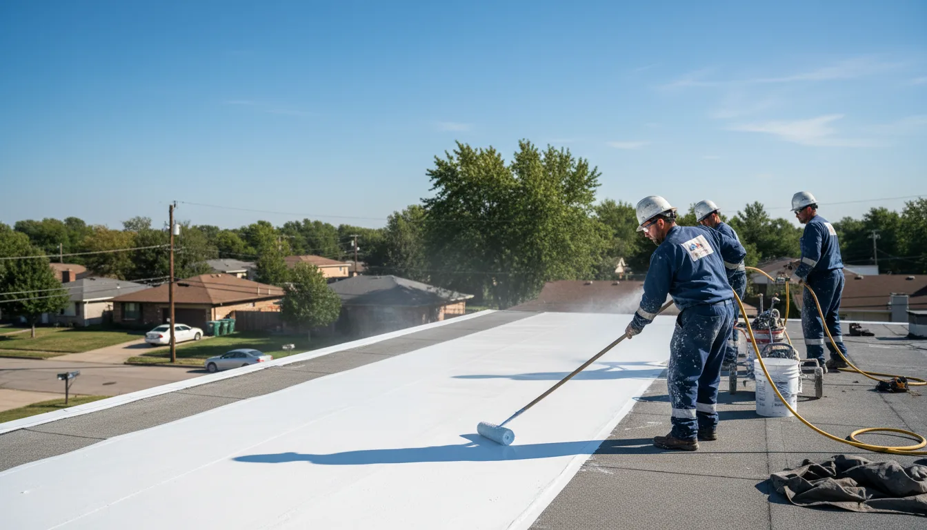 Commercial roof coating in Somers, MT near me